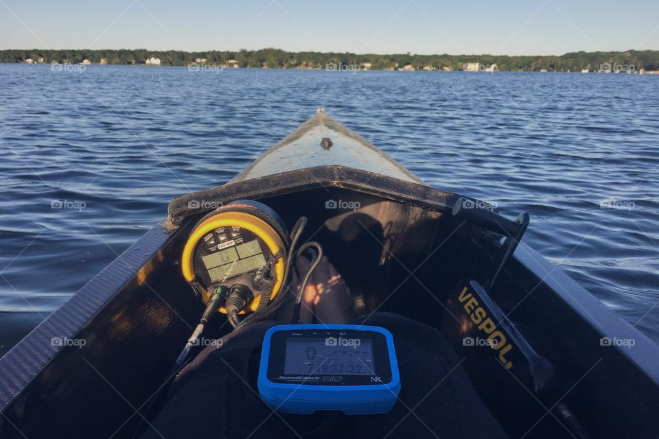 View from the coxswains seat. 