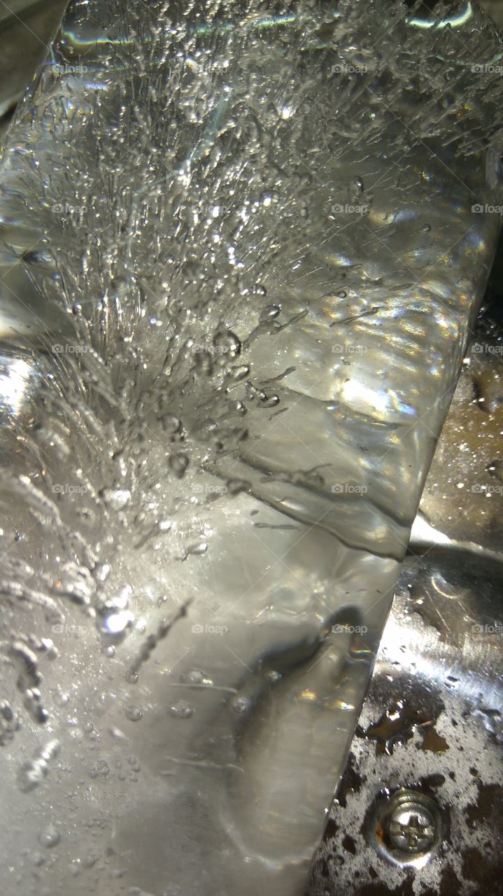 bubbles of ice