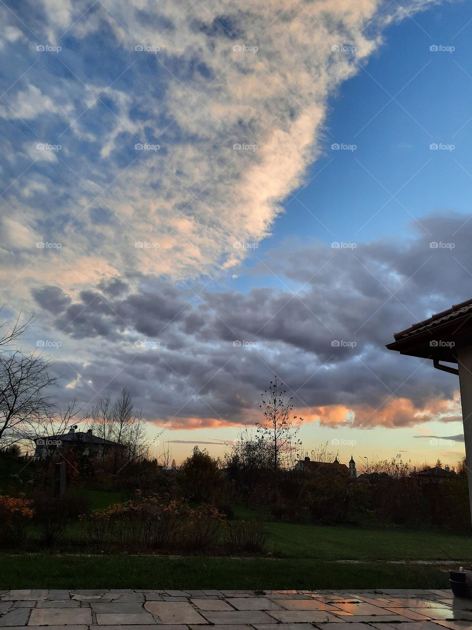 colourful  sky at sunset