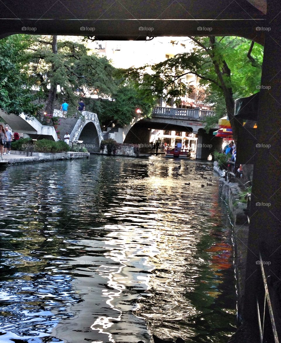 River beauty. River walk in San Antonio
