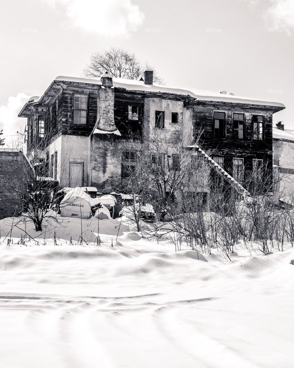 old wooden house