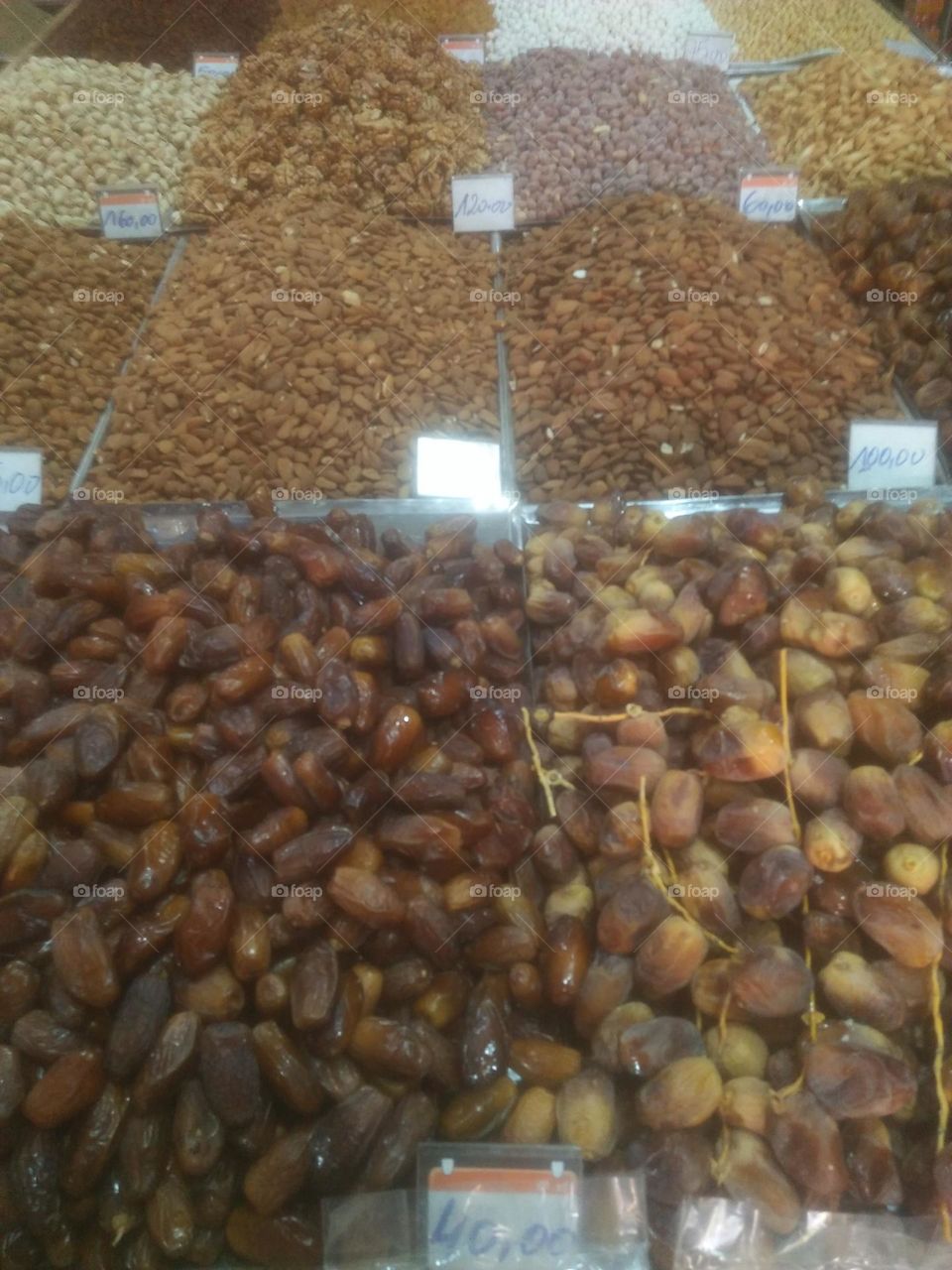 Dates and almonds