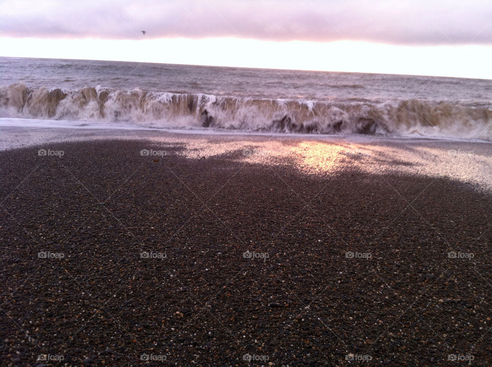 beach united kingdom waves seashore by wassim866