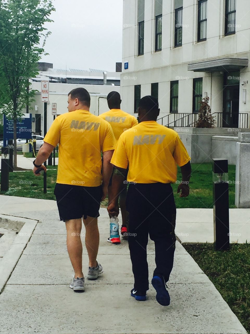 Navy Support Activity military Walter Reed
Men walking