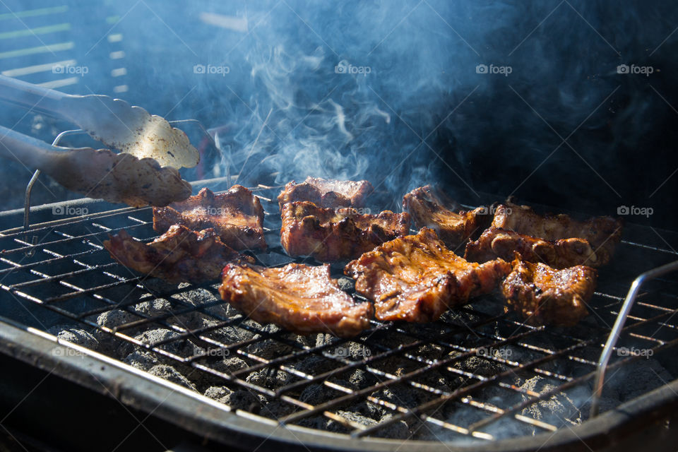 Summer with barbecue pork.