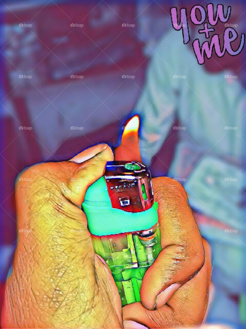 #HAND WITH LIGHTER