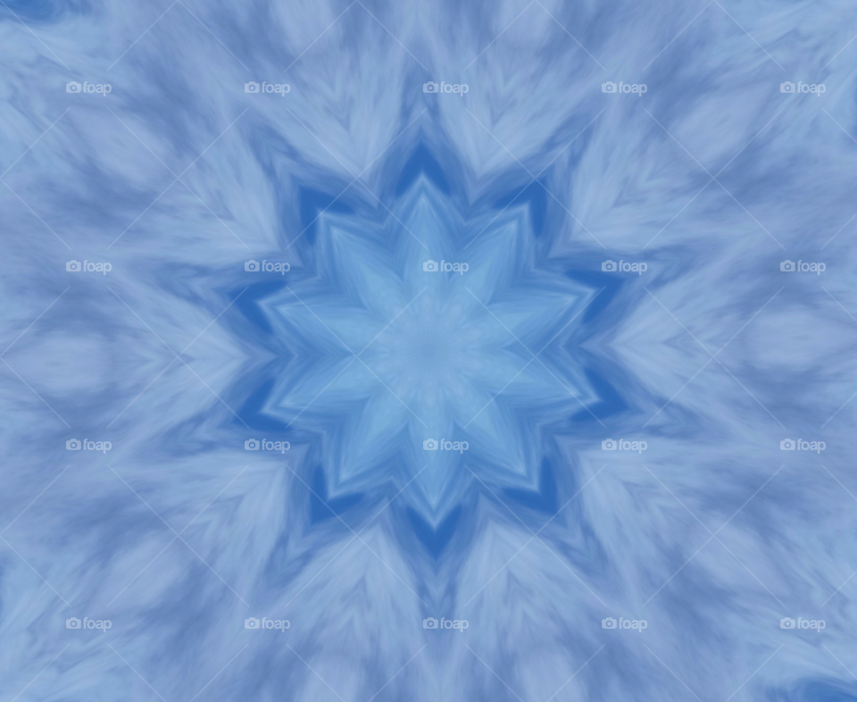 Blue star fractal