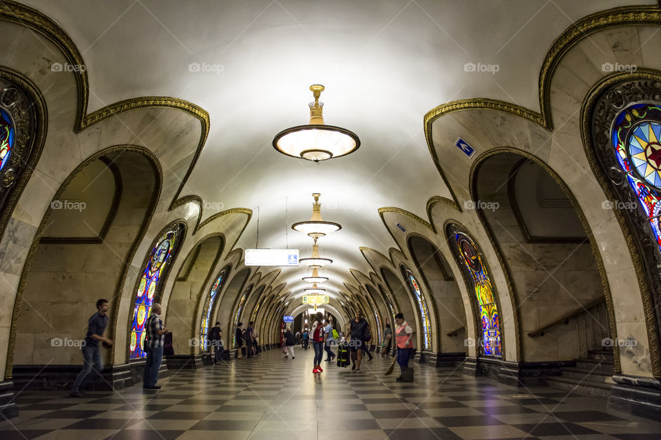 novosloboskaya metro station