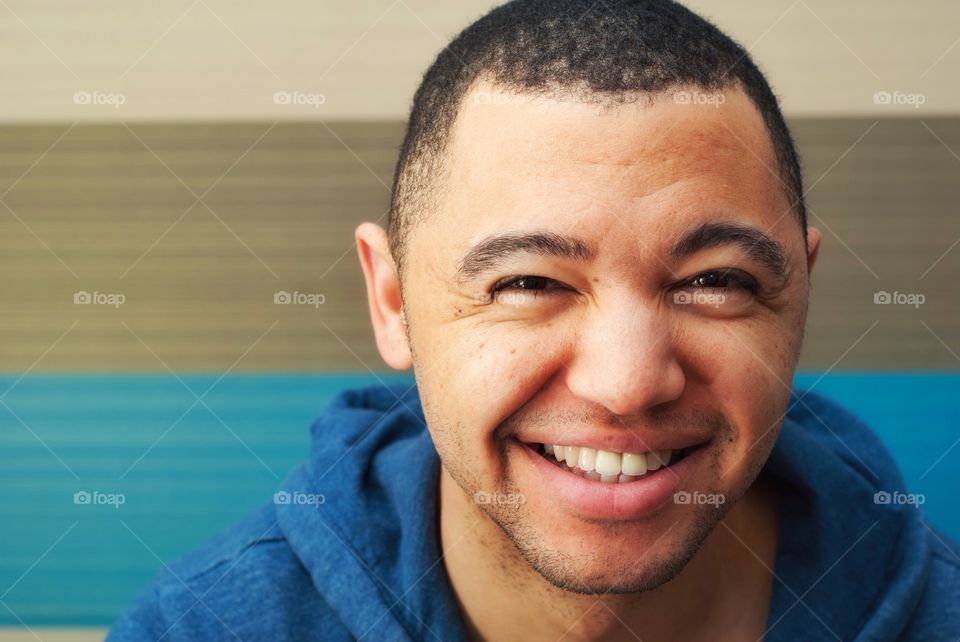 Close-up of a smiling man