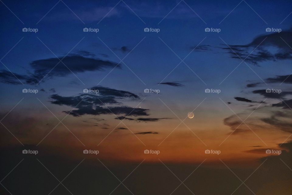 Twilight zone over Bangkok Thailand