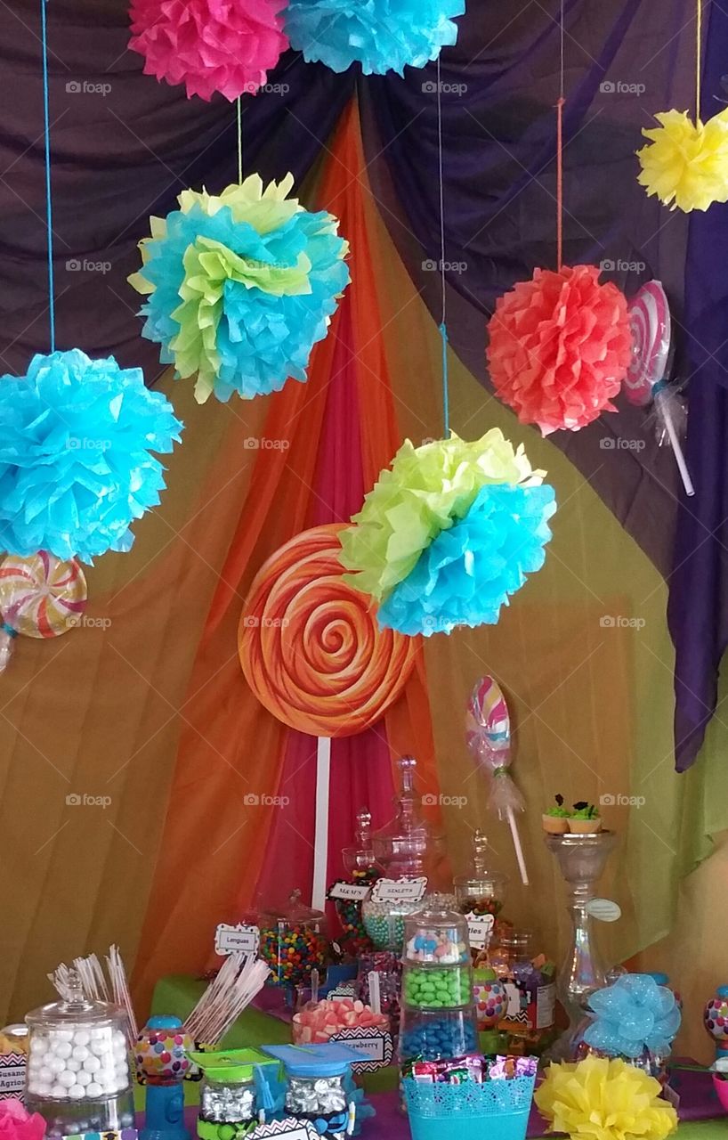 Candy bar decoration