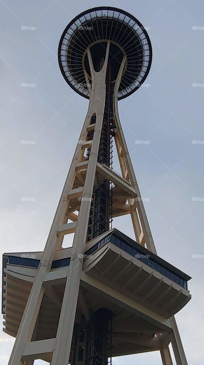 A Trip to Space needle in Seattle Washington. Lovely sunny day and a great view from the ground up! Awesome restaurant and cool fun niche store on the first floor entrance.