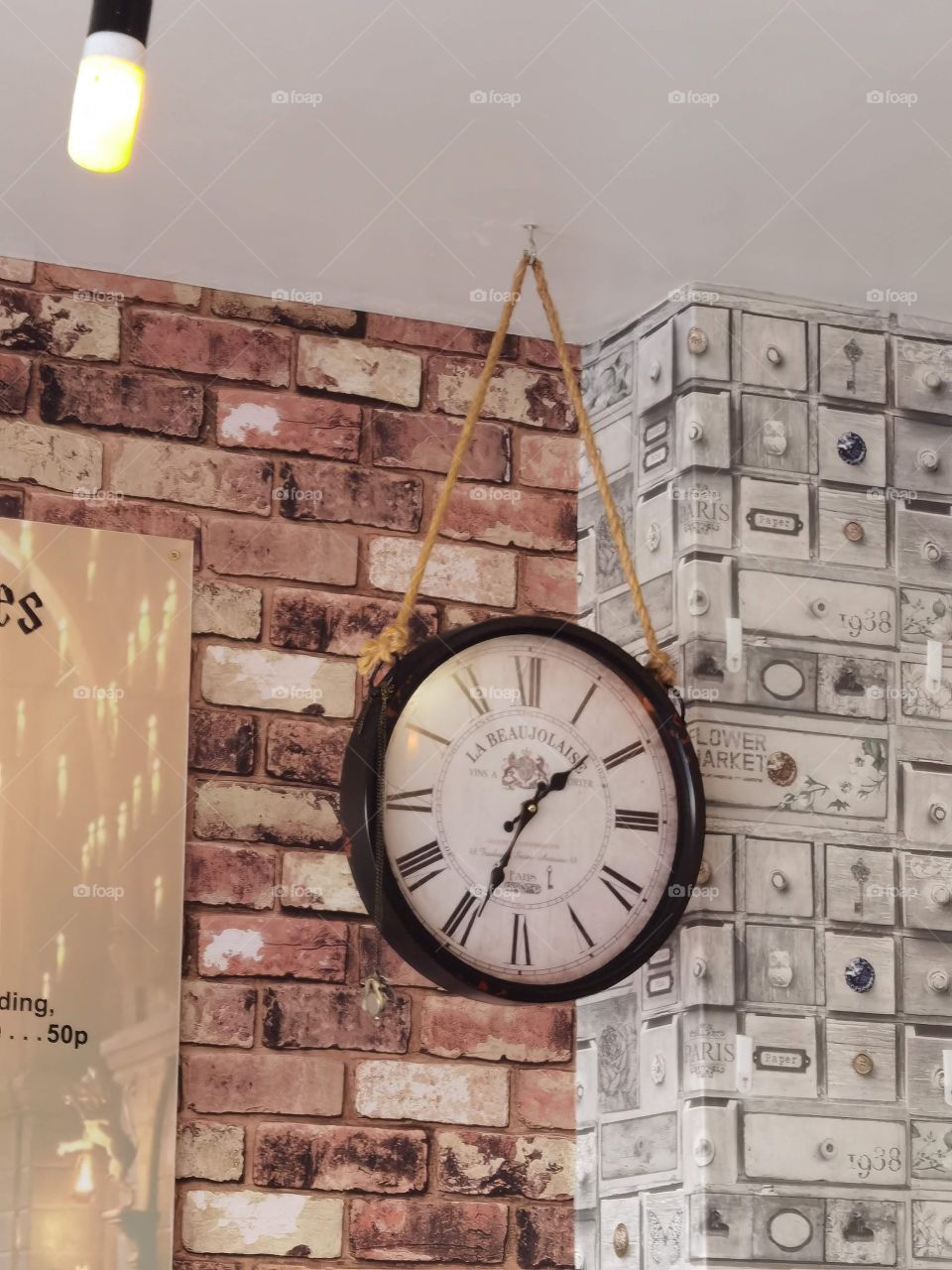 clock on wall