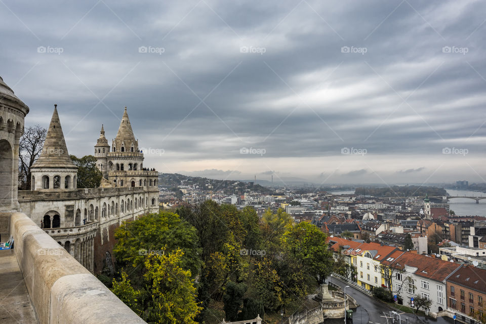 View from the fisherman's bastion, Budapest, Hungary.