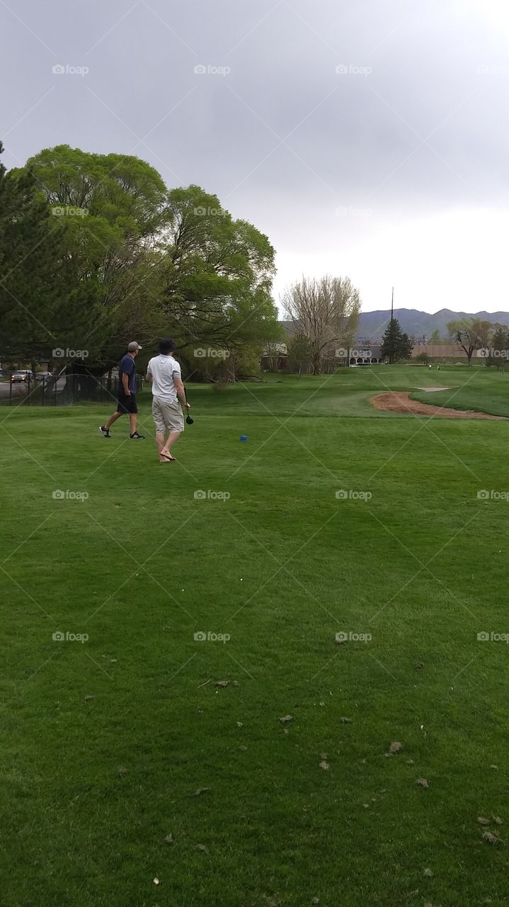 golfing with friends