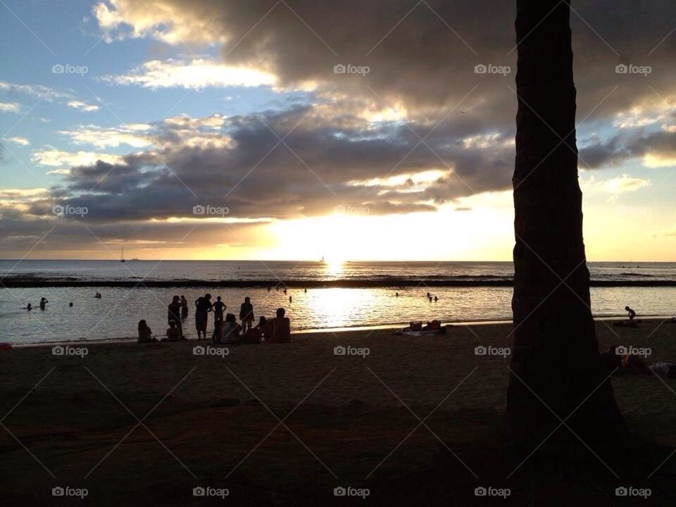 Sunset on Waikiki