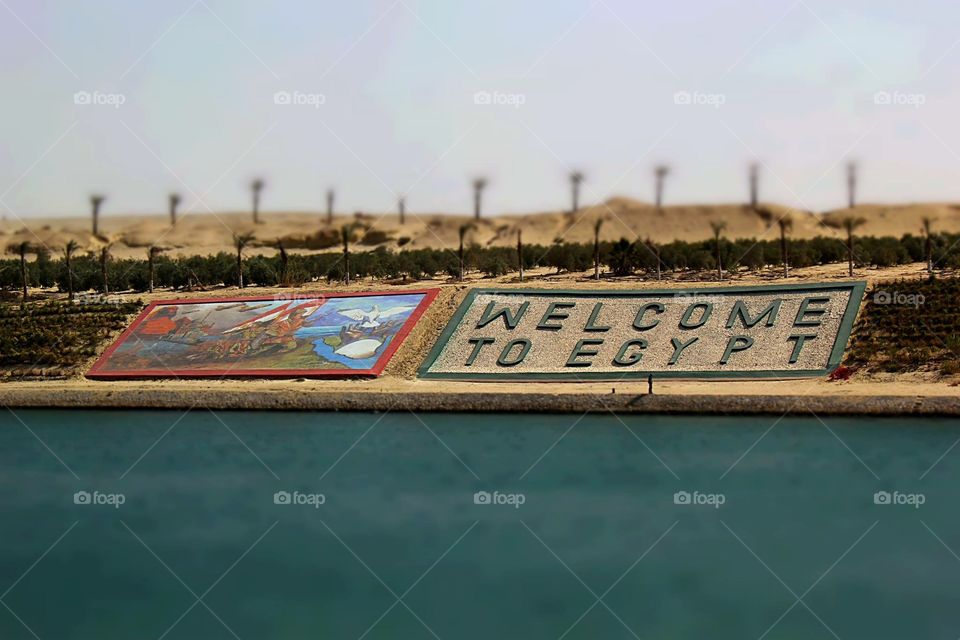 Suez Canal Egypt. Coming home through the Suez Canal. A view of Egypt. 