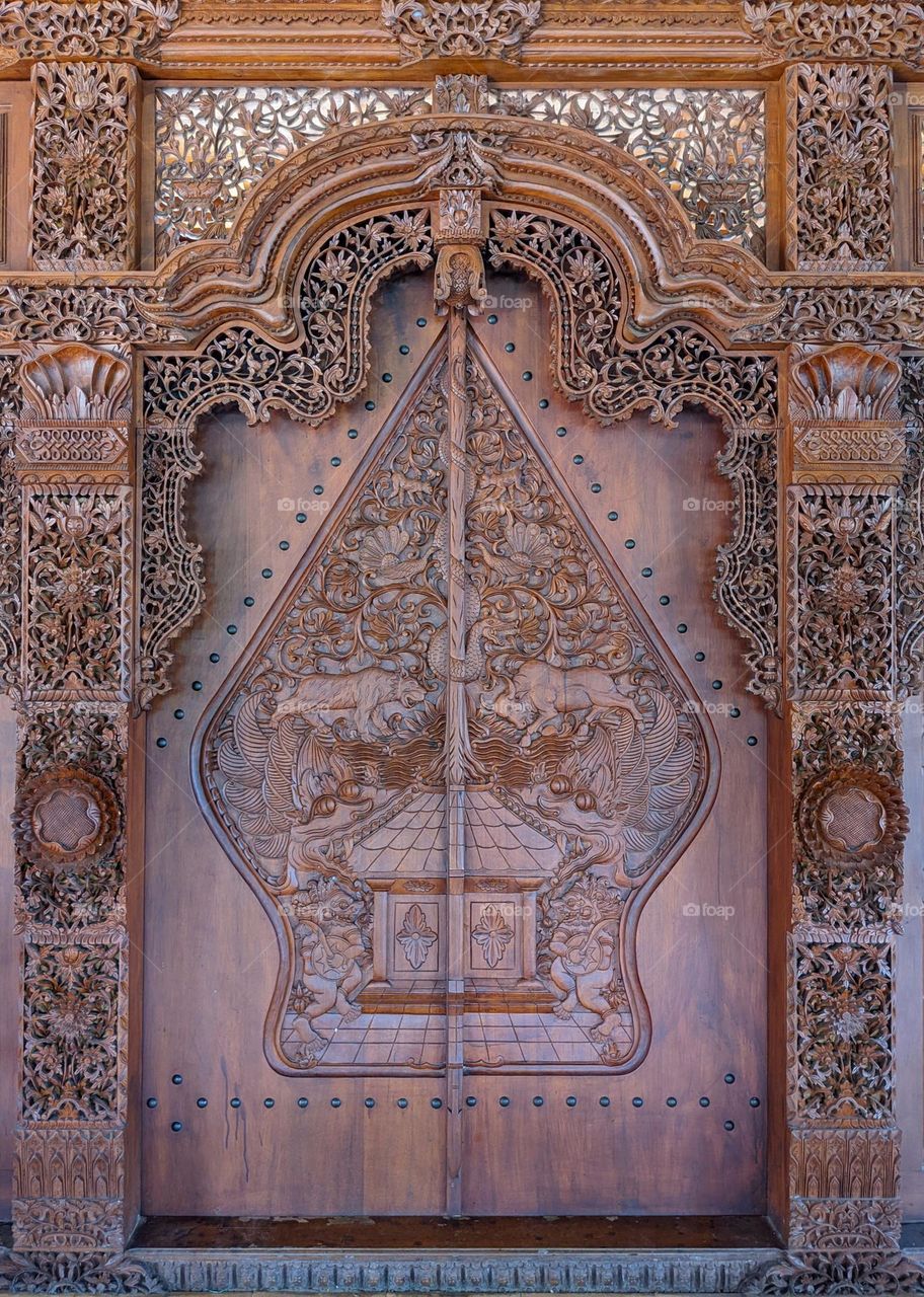 wood carving from Jepara, Indonesia
