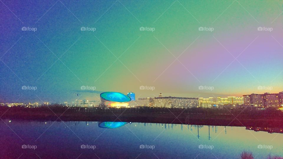 The eye of Nazarbaev @ night