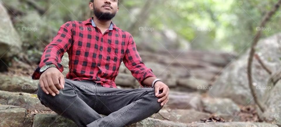 Meditation stillness better focus  with nature 