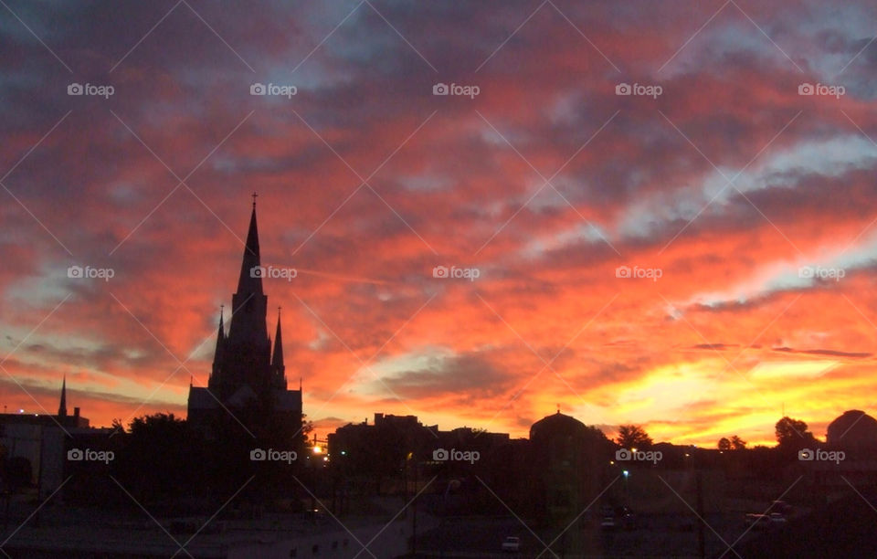 church skyline beautiful tulsa by bosk3270