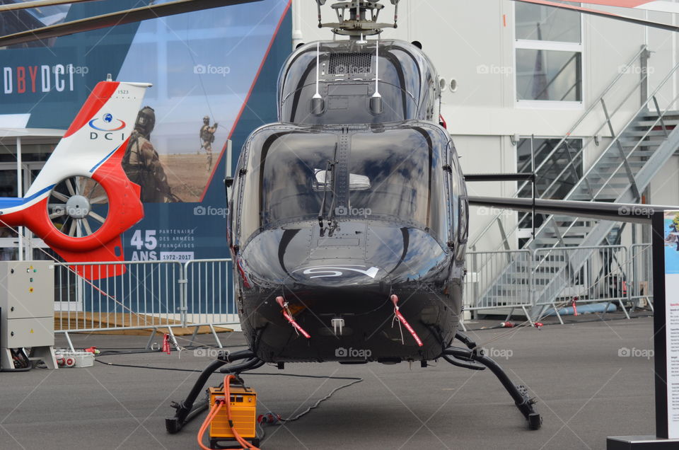 Helicopter at paris airshow