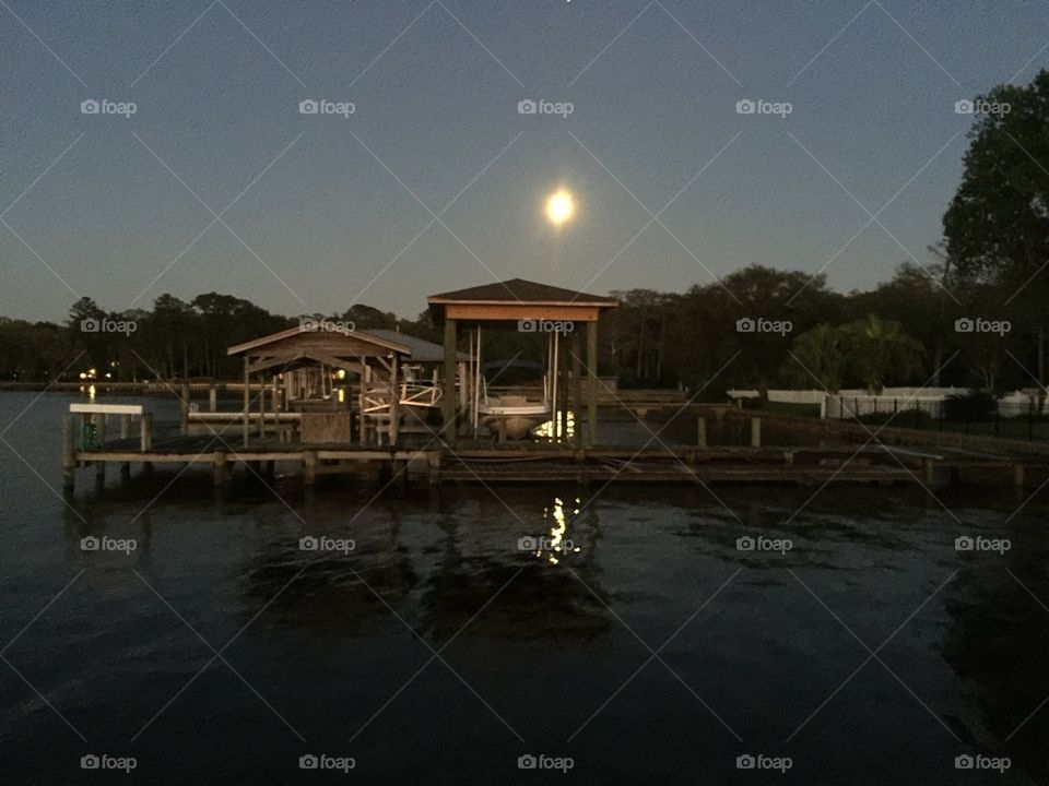 Full Moon at St John River, Jacksonville Fl.