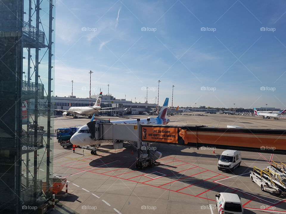 Germanwings Flugzeug am terminal