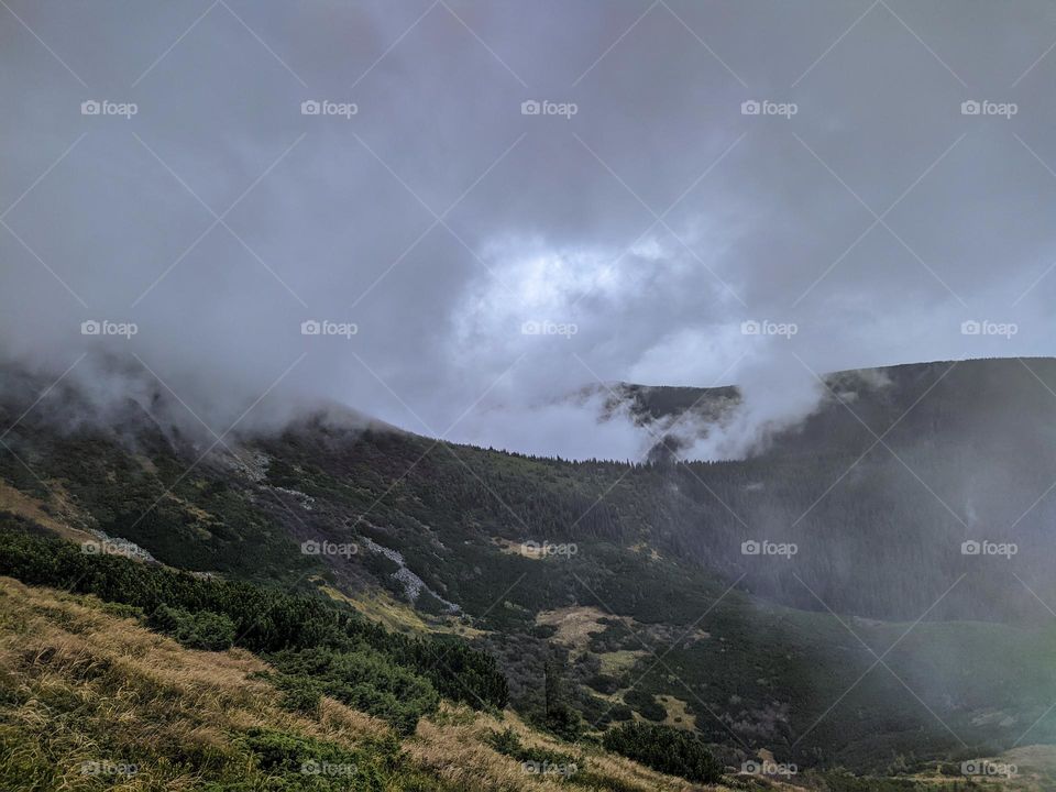 View from Hoverla.
Carpathians, Ukraine.