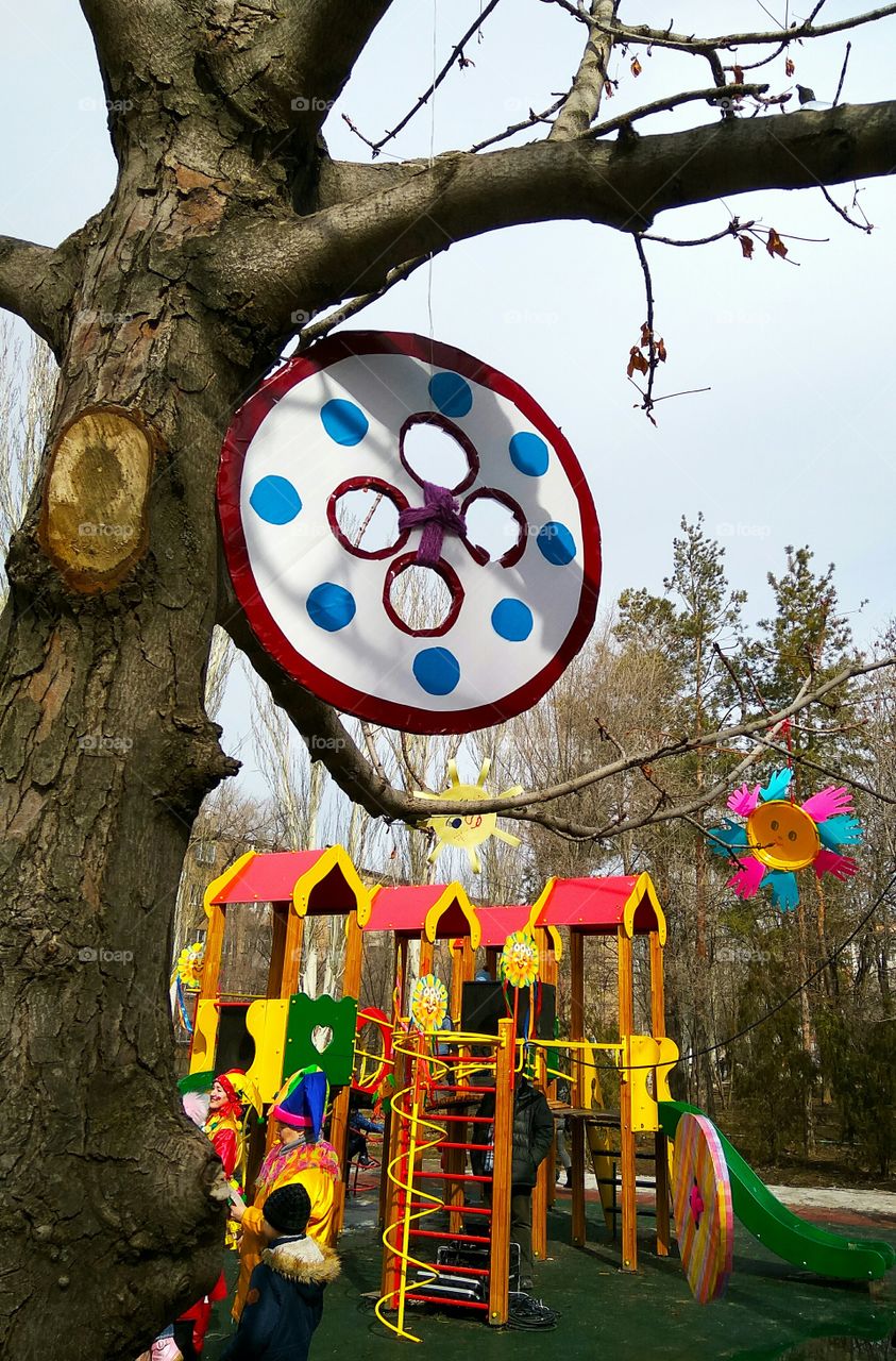 Children's holiday. Spring.