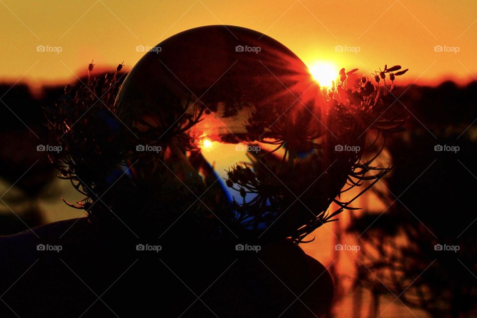 Beautiful view of the Indiana sunset. 