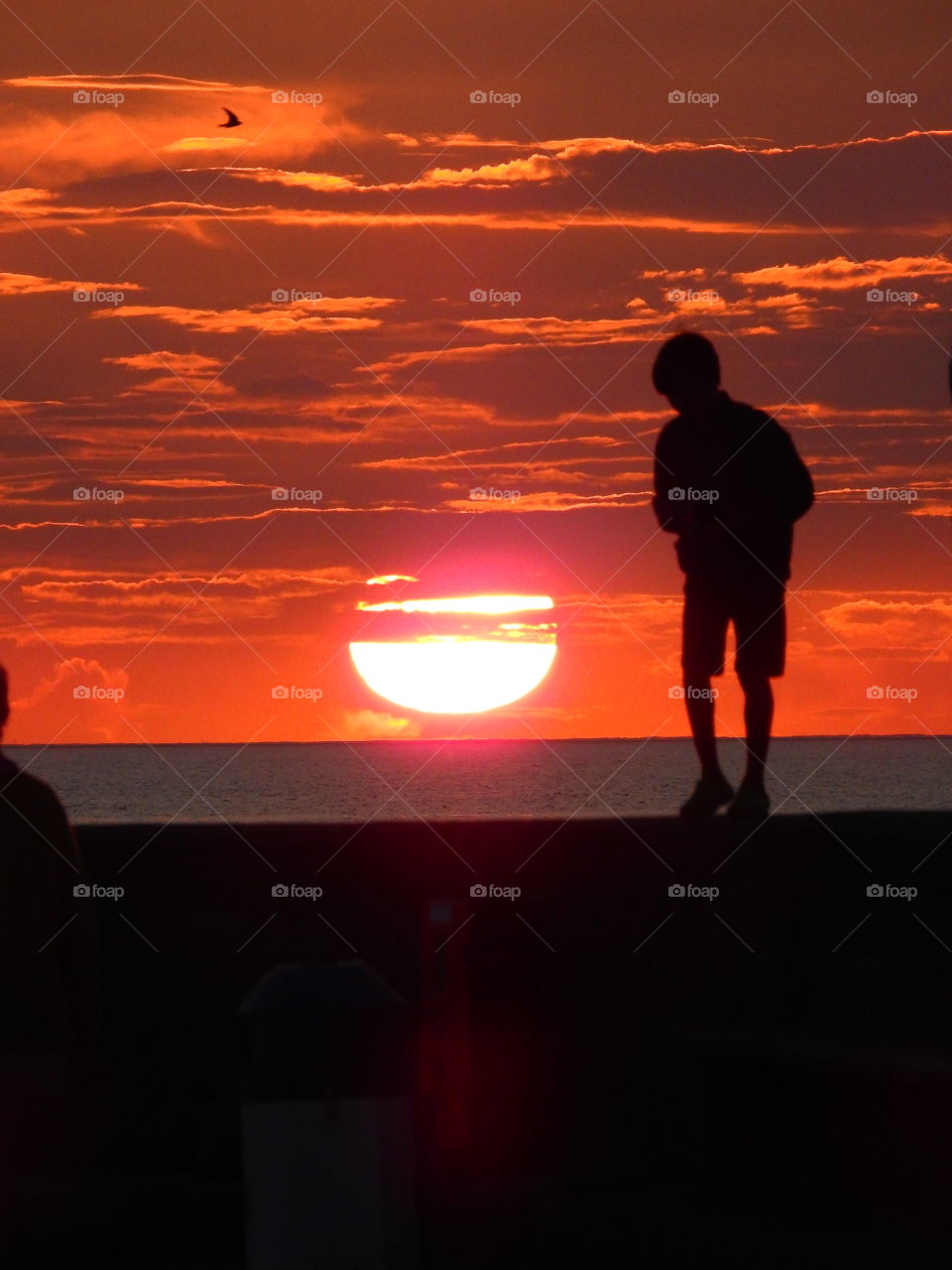 Boy on a wall