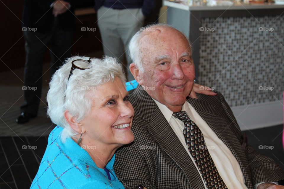 my lovely parents at my father's 90th birthday party