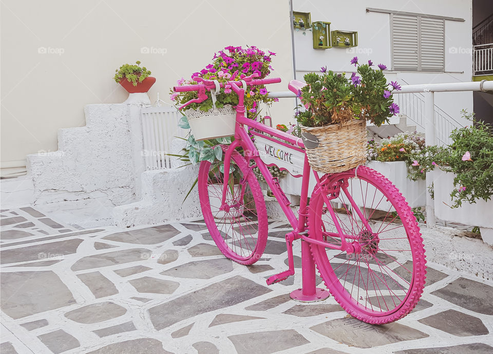 Pink bicycle