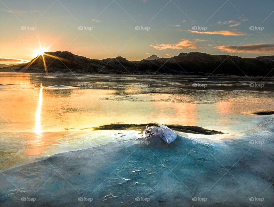 frozen lake