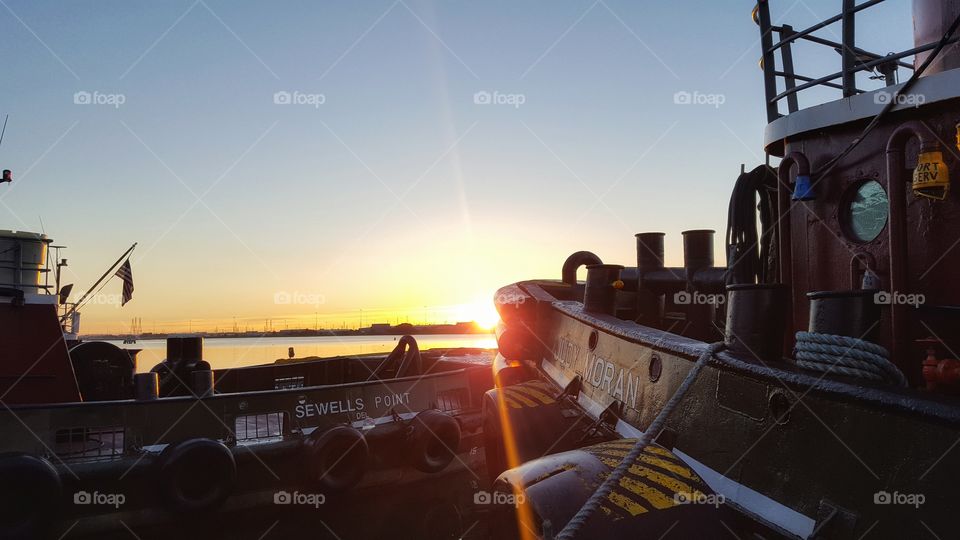 Tugboat sunrise