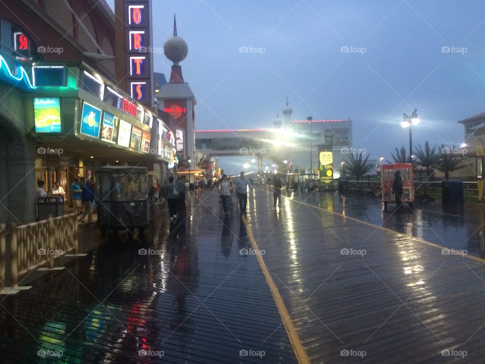 Atlantic city Boardwalk. 