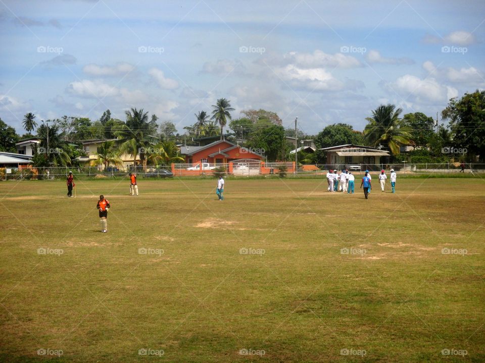 Local cricket game