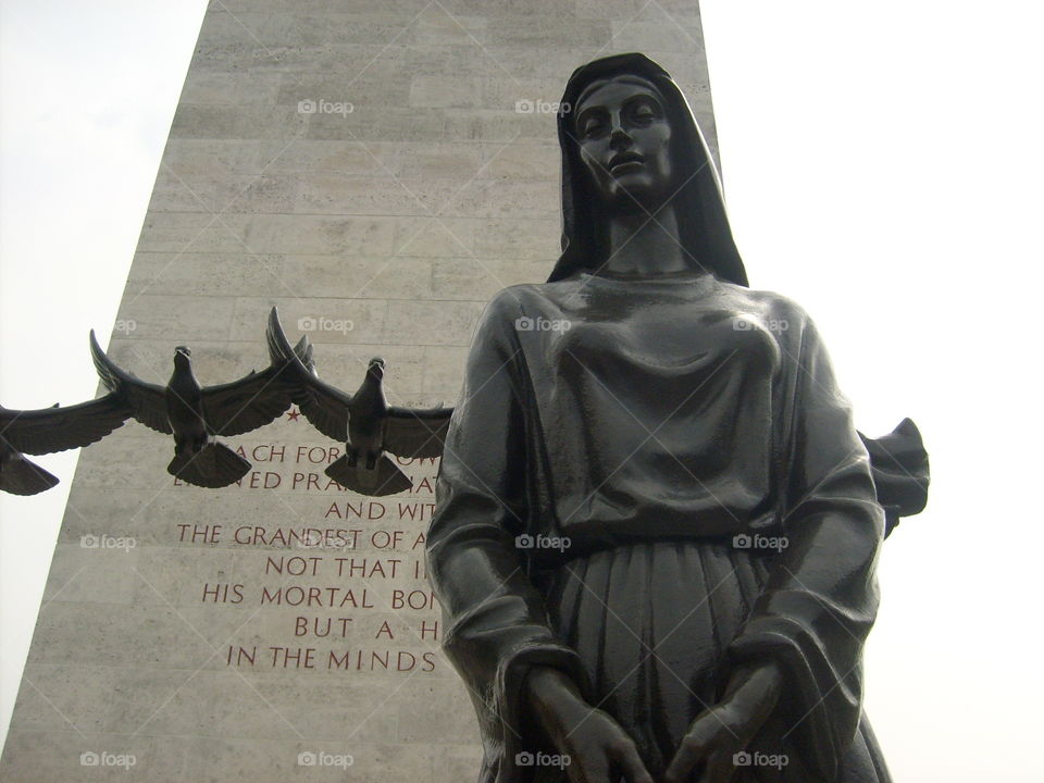Living Angels in Maastricht tending to the fallen US soldiers of World War II, The Netherlands American Cemetery