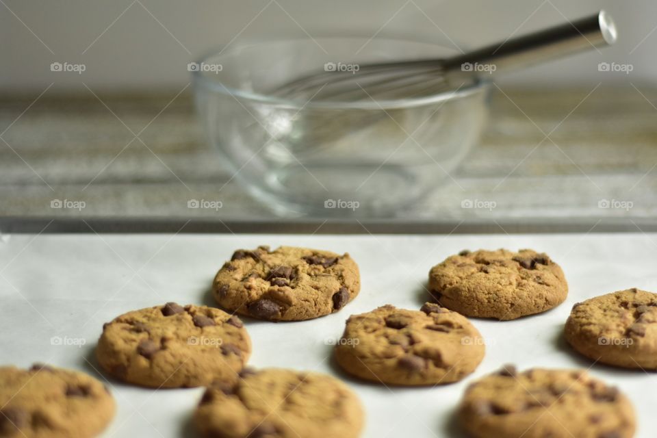 Baking cookies snacks for Santa Christmas Eve 
