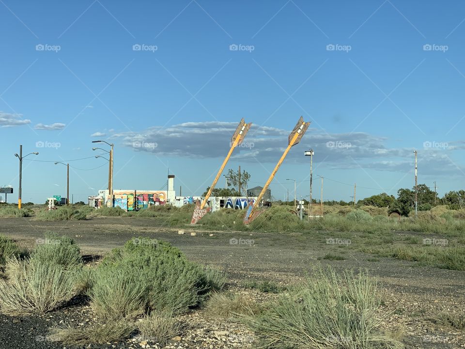 Abandoned trading post at Flagstaff, Arizona 