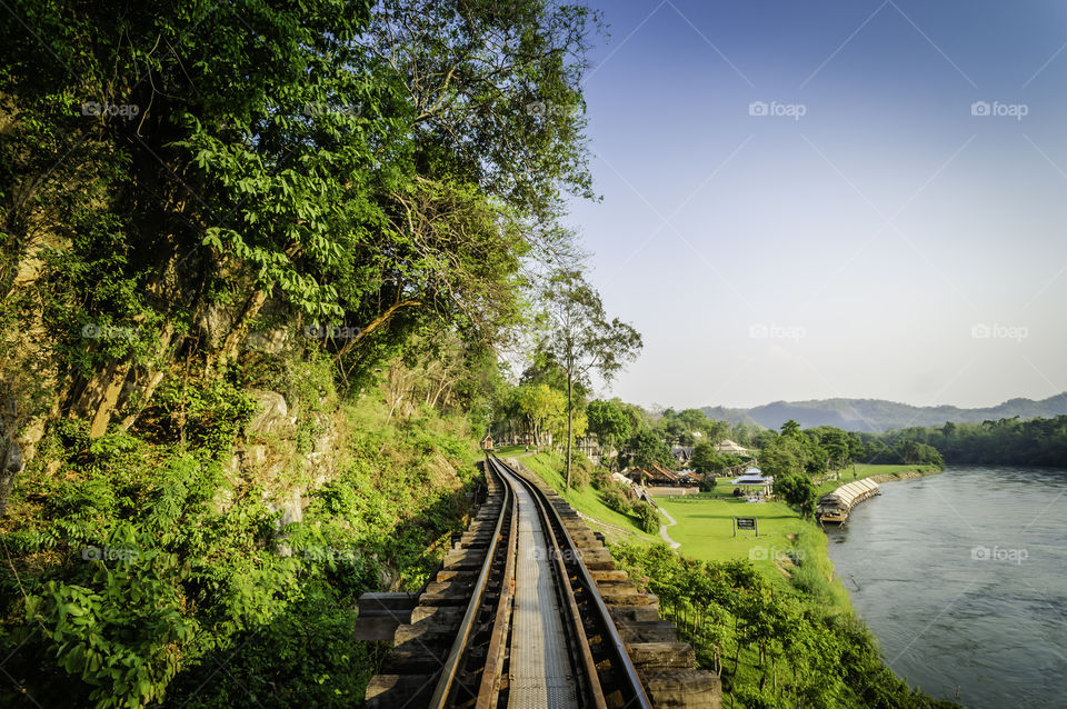 River Kwai and Death Railway from WWII, Thailnd