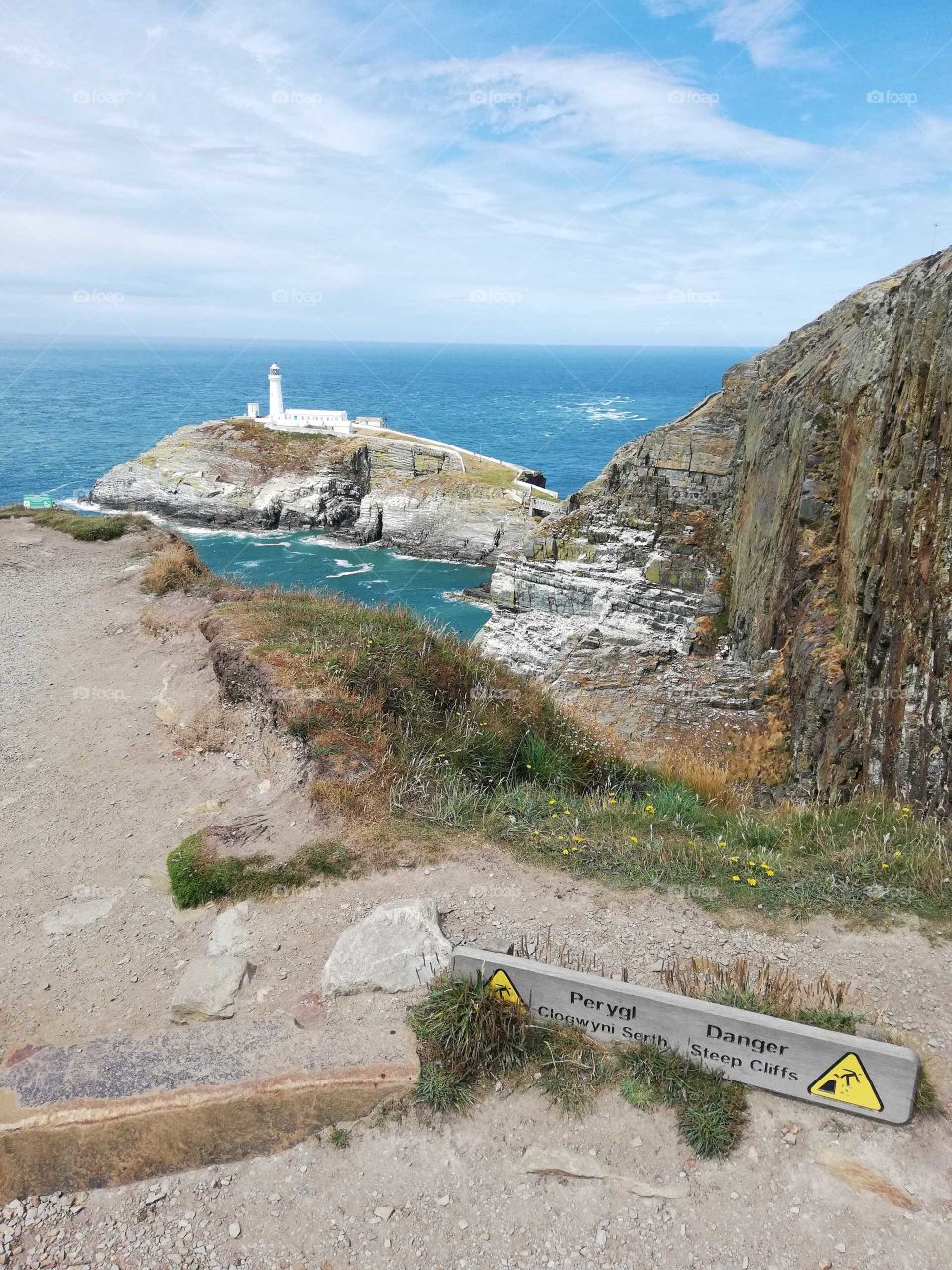 South Stack lighthouse in Anglesey, Wales.