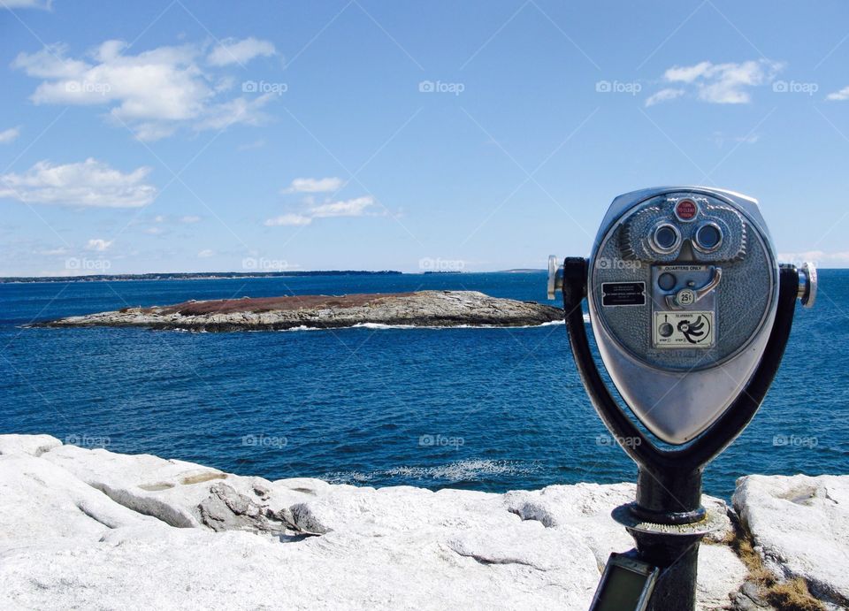 Viewfinder by the shore