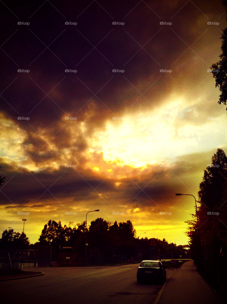 sky sunset clouds by ida.arnkvist
