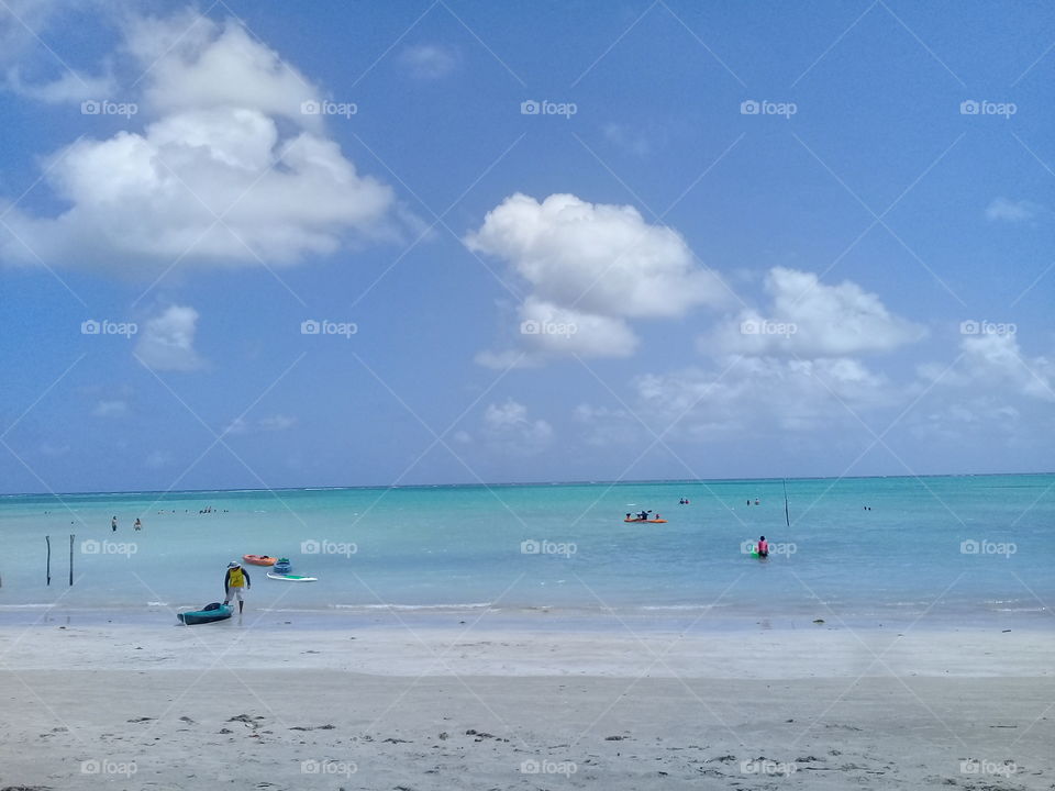 Praia dos Antunes, em Maragogi, estado de Alagoas. Um lugar maravilhoso no Nordeste do Brasil.