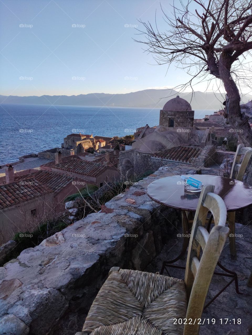 greece monemvasia view inside the castle