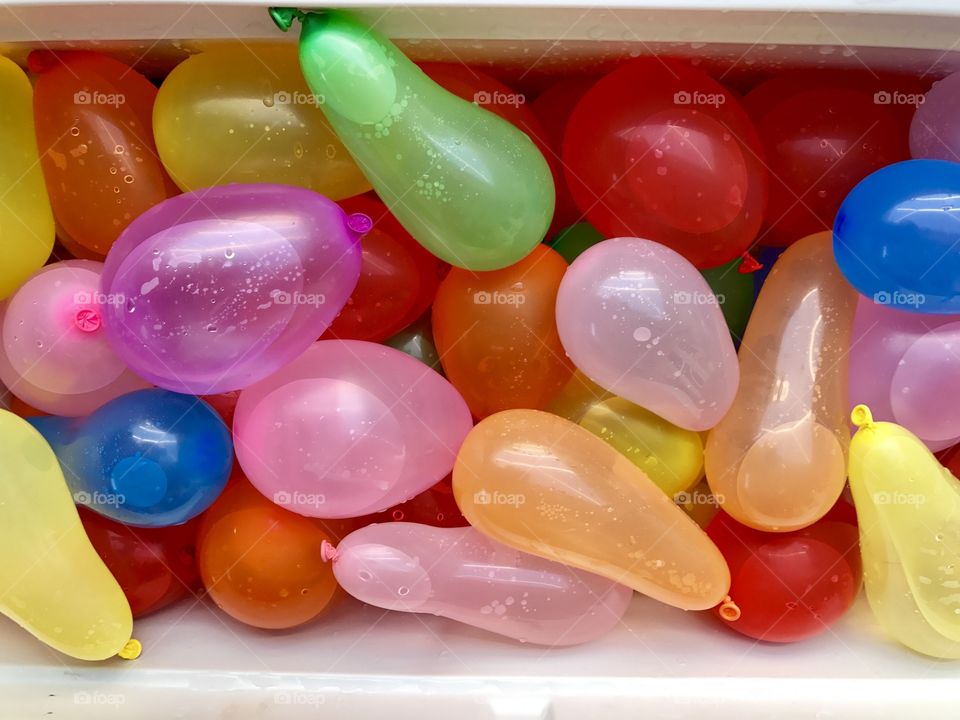 Collection of water balloons 