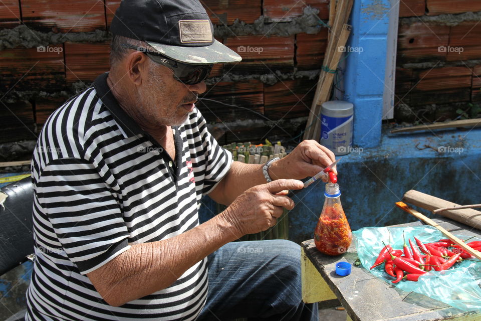 fazendo pimenta