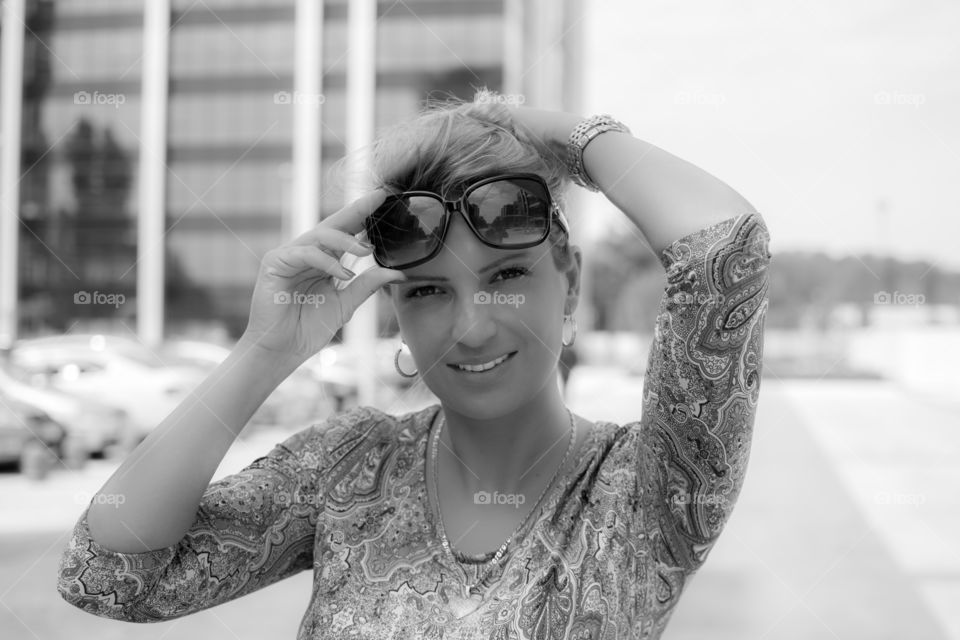 Portrait of a beautiful young woman